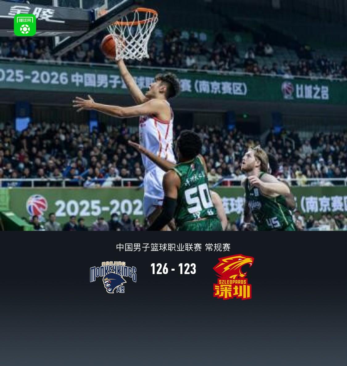 星空电竞官网-同曦126-123双加时逆转深圳，郭昊文31+6+10，史密斯空砍44分